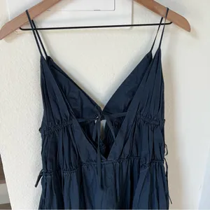 Jonathan Simkhai April Parachute Maxi Dress in Navy Blue thumbnail 9