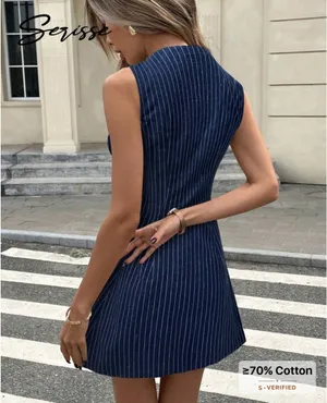 Striped dress Blue Size M thumbnail 3