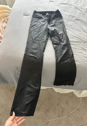 Shein Leather Pants Faux thumbnail 1