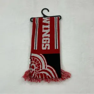 Detroit Red Wings NHL Hockey Team Logo FOCO Acrylic Winter Scarf Scarve Unisex thumbnail 5