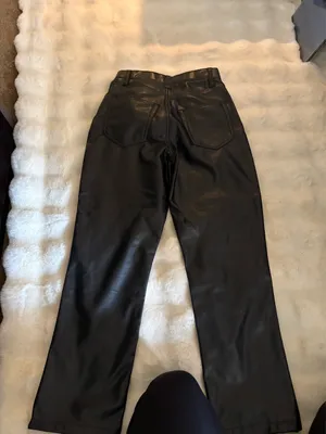 Abercrombie Leather Vegan Pants Straight thumbnail 3
