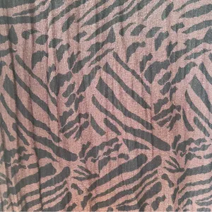 Black and Brown Zebra Animal Print Scarf thumbnail 3