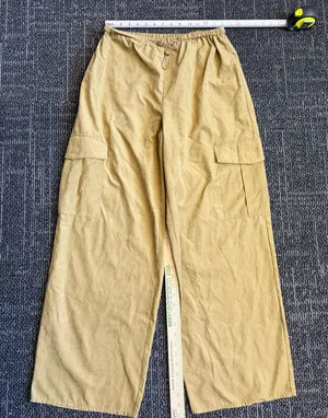 Pretty Little Thing Wideleg Cargo Drawstring Casual Trouser Pants Size 8 thumbnail 1