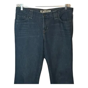 GAP Jeans Womens Size 12 Blue Low Rise Bootcut Embroidered Pockets Zip Close thumbnail 4