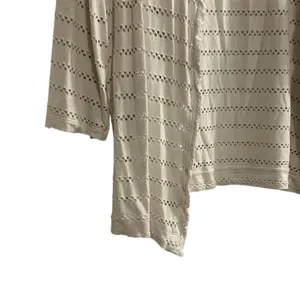 Premise Women's Ivory Open Knit Cardigan Sweater Size M‎ Lightweight thumbnail 5