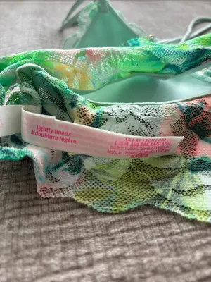 VS PINK Floral Lace Bralette thumbnail 4