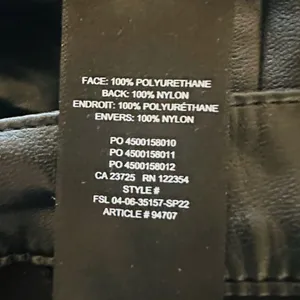Wilfred Melina Black Vegan Leather High Rise Straight Leg Pants Size 8‎ thumbnail 11