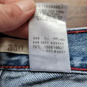 Levis y2k 550 relaxed tapered leg jeans size 14 thumbnail 8