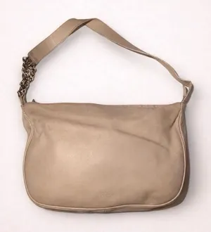 Furla Vintage Beige Leather Shoulder Bag – Classic Italian Hobo thumbnail 1
