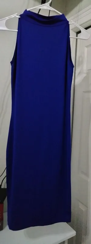 Classy Elegant Evening Dress Blue Size M thumbnail 1