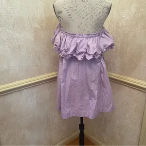 Free People Have A Thing For You Mini dress in Lavender Fields 100% Cotton Sz M thumbnail 7