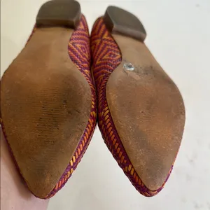 Sole Society Women's Purple and Tan Flats thumbnail 7