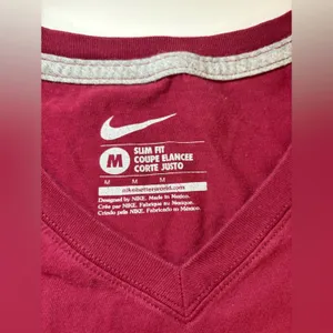 Nike Burgundy Tee with Gold Accents thumbnail 6