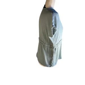Susan Betro Womens Blouse in Sage Size L thumbnail 3