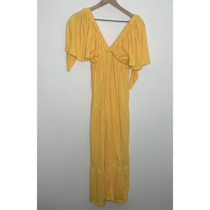 Free People Beach La La Maxi in Bird Of Yellow Womens Small thumbnail 3