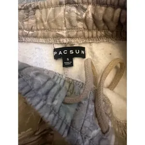 PacSun Tan Beige Green Tree Camo Baggy Wide Leg Sweatpants Women's Small thumbnail 3