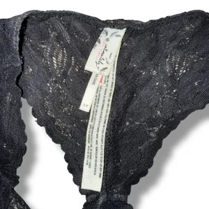 Free People Adella Bralette Women‎ S/P Black Excellent Lace Racerback Bra thumbnail 2