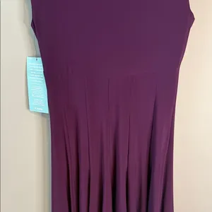 NWT American Living‎ Elegant Purple Plum Women's Dress 8 Empire Waist A-Line thumbnail 9