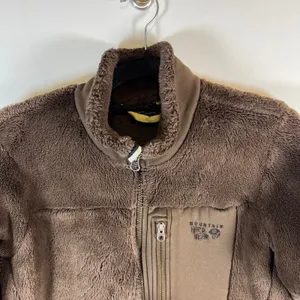 Mountain Hardwear Fleece Jacket Women's M Brown Zip Up Sherpa‎ Cozy Outdoor thumbnail 2