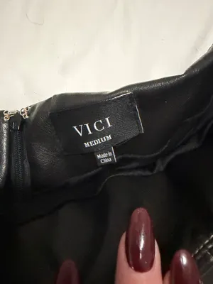 VICI Leather Skirt Black thumbnail 3