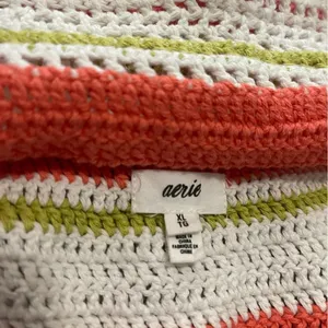 Aerie multicolored crochet halter tank top thumbnail 5