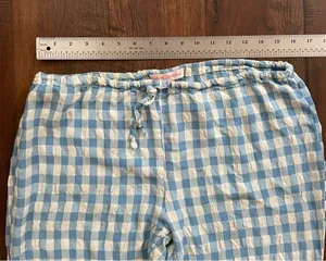 LIFE IN PARADISE drawstring gingham pants, size L Size L thumbnail 4