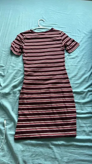 H&M Dress Bodycon Striped thumbnail 2