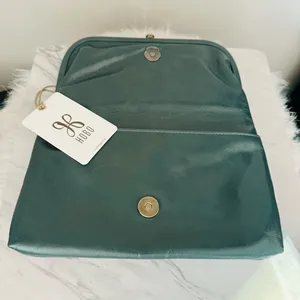 HOBO‎ LAUREN CLUTCH LEATHER WRISTLET WALLET Sage Henna Luxury Leather, NWT thumbnail 8