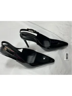 Womans New Coutgo Sling Back Pumps Black Size 8.5 Stiletto Heel thumbnail 2