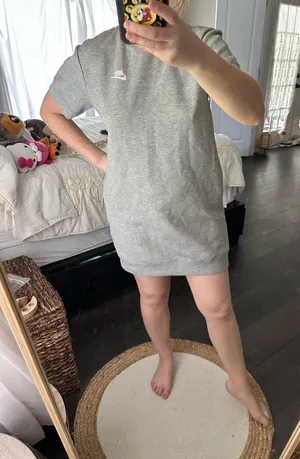 Nike Women’s Small Tech Fleece Grey Logo Dress thumbnail 1