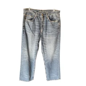American Eagle - Low-Rise Baggy Y2K Blue Jeans Sz 10 S thumbnail 2