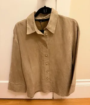 ZARA Suede Button-Up thumbnail 2