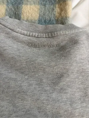 Outdoor Voices Light Gray Stratus Crewneck Sweatshirt thumbnail 9