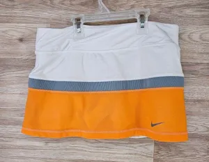 Nike Dri-Fit Orange & White Tennis Golf Skort Women’s Medium thumbnail 3