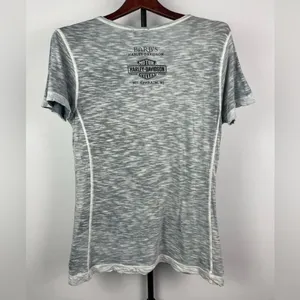 Harley-Davidson® Women's Trance Premium Embellished Burnout Scoop Neck T-Shirt‎ thumbnail 8