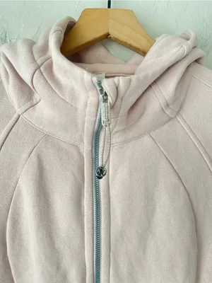 Lululemon Scuba Hoodie fleece zip up jacket feather pink 10 thumbnail 8