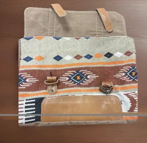 HopoFly Women’s Leather & Canvas Computer bag thumbnail 6
