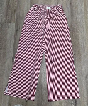 Red and White Striped Pajama pants thumbnail 1