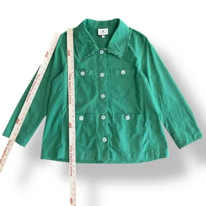 Tuckernuck Baldwin Linen‎ Cotton Jacket Womens Size S in Palm Green thumbnail 3