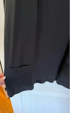 Lands' End Black Sweater Cardigan thumbnail 2