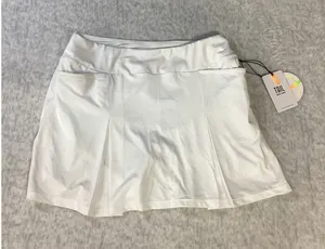 Tail‎ White Label Womens Chalk White 15in Box Pleat Athletic Golf Skort GG4877 S thumbnail 1