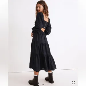 Madewell Lucie‎ Cut Out Back Midi Dress medium boho cottagecore prairie holiday thumbnail 2