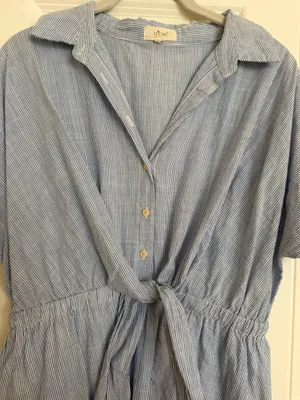 YCoo Paris Cottagecore Casual Garden Women’s Shirt Dress Small thumbnail 2
