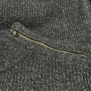 Banana Republic Men’s Mock Neck Zip Shoulder Knit Sweater Black Gray Size Large thumbnail 6