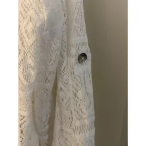 Becca by Rebecca Virtue White Button Down Cover Up Blouse Long Top Women's thumbnail 3