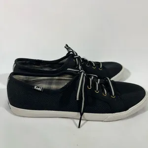 Keds Kickstart Canvas Sneakers Womens Sz 8 Black & Gray‎ Preowned thumbnail 3
