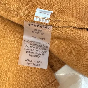 Honorine‎ Jill Tiered Linen Mini Dress Light Brown XS Sleeveless Boho Summer thumbnail 7