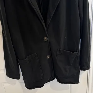 Aerie Black Knit Cardigan Blazer Button Front Cozy Sweater Jacket Size M thumbnail 2