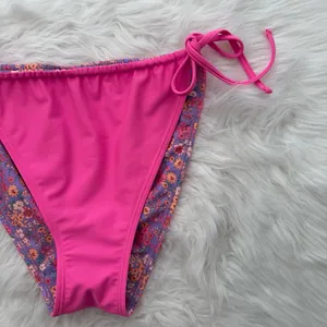 Ninety Nine Tunnel Tie Reversible Hipster Swim Bottoms Size Large thumbnail 10
