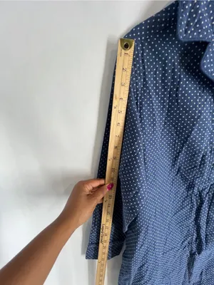 Levi’s NWT Blue Polka Dot Cotton Pajama Sleep Shirt Medium thumbnail 13